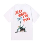 Black And White Trapstar Rest When I’m Dead T Shirt back